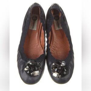 Lanvin Leather Ballet Flats - size 7.5
